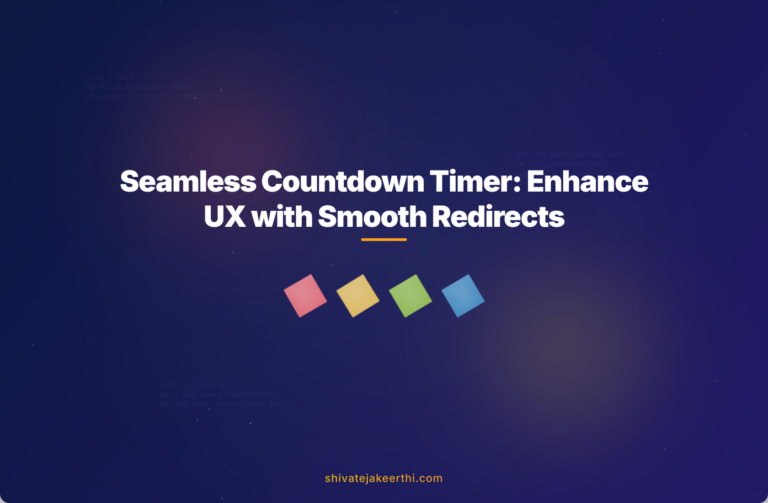 Seamless Countdown Timer: Enhance UX with Smooth Redirects