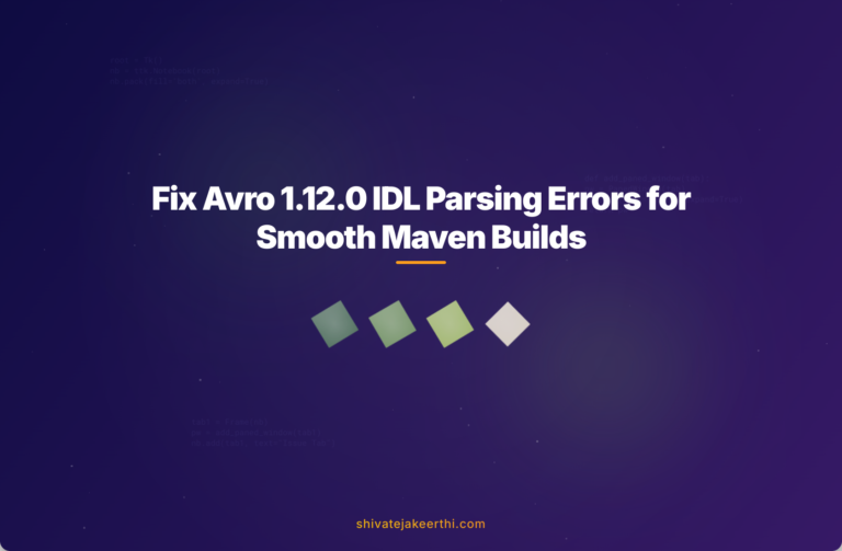Fix Avro 1.12.0 IDL Parsing Errors for Smooth Maven Builds