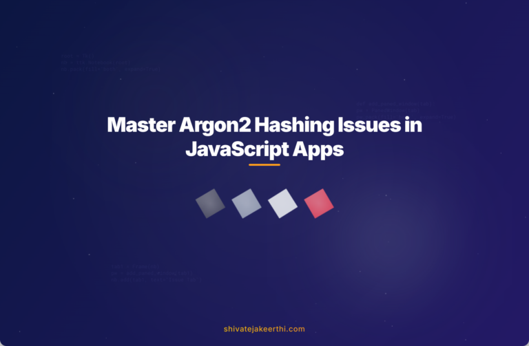 Master Argon2 Hashing Issues in JavaScript Apps