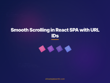 Smooth Scrolling in React SPA with URL IDs