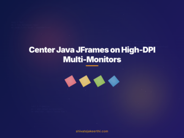 Center Java JFrames on High-DPI Multi-Monitors