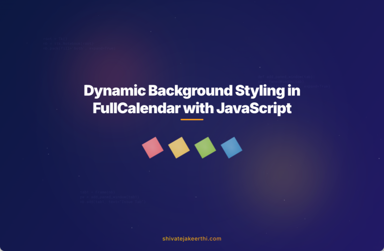 Dynamic Background Styling in FullCalendar with JavaScript