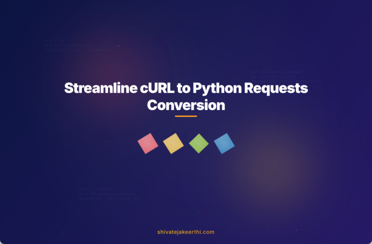 Streamline cURL to Python Requests Conversion