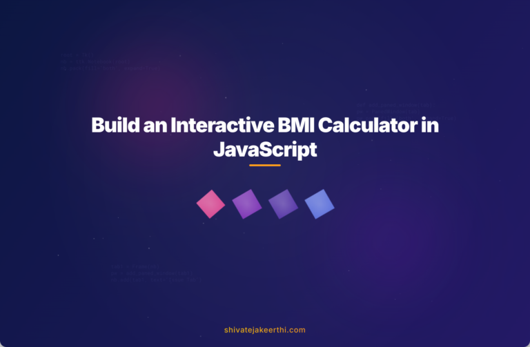 Build an Interactive BMI Calculator in JavaScript