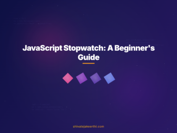 JavaScript Stopwatch: A Beginner's Guide