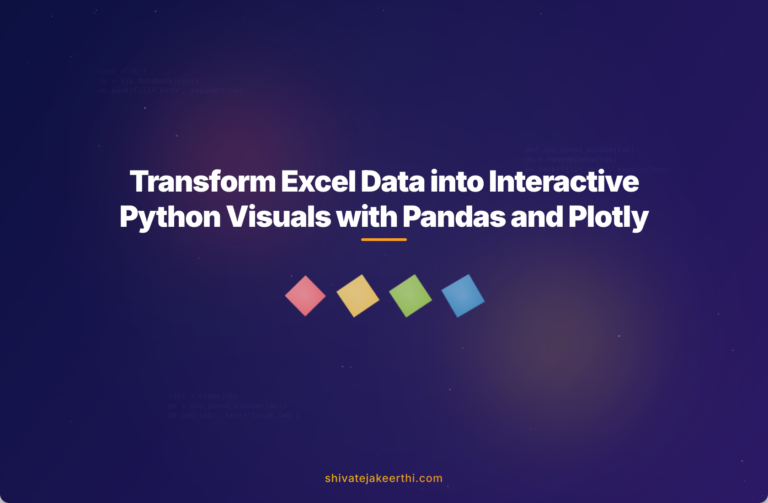 Transform Excel Data into Interactive Python Visuals with Pandas and Plotly