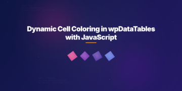Dynamic Cell Coloring in wpDataTables with JavaScript