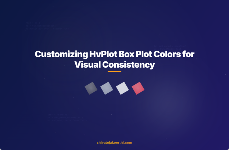 Customizing HvPlot Box Plot Colors for Visual Consistency