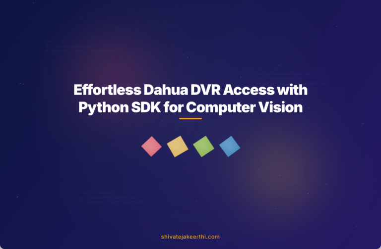 Effortless Dahua DVR Access with Python SDK for Computer Vision