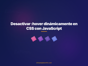 Desactivar :hover dinámicamente en CSS con JavaScript