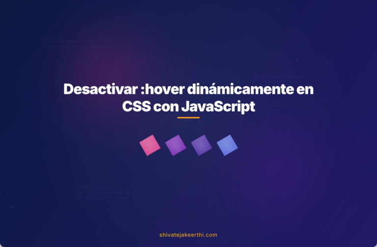 Desactivar :hover dinámicamente en CSS con JavaScript