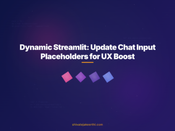 Dynamic Streamlit: Update Chat Input Placeholders for UX Boost