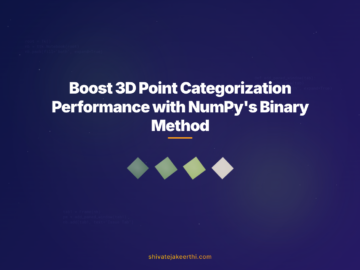 Boost 3D Point Categorization Performance with NumPy's Binary Method