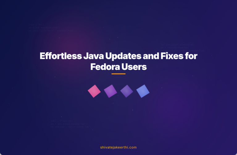 Effortless Java Updates and Fixes for Fedora Users