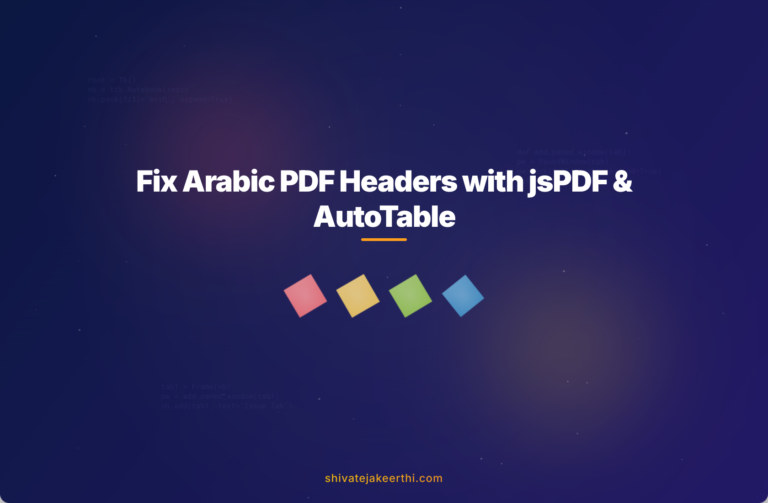 Fix Arabic PDF Headers with jsPDF & AutoTable