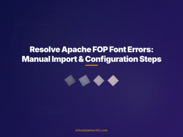 Resolve Apache FOP Font Errors: Manual Import & Configuration Steps