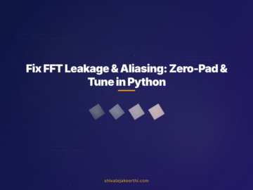 Fix FFT Leakage & Aliasing: Zero-Pad & Tune in Python