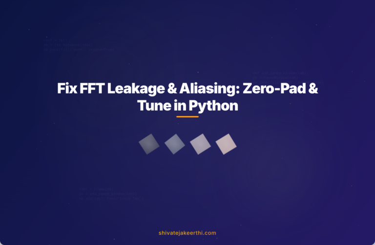 Fix FFT Leakage & Aliasing: Zero-Pad & Tune in Python
