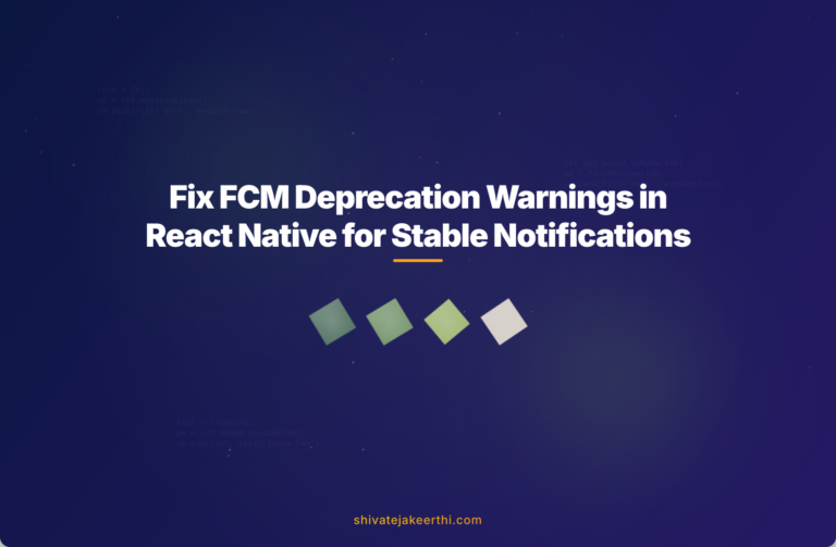 Fix FCM Deprecation Warnings in React Native for Stable Notifications