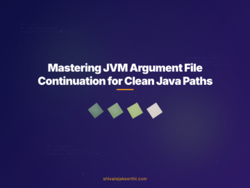 Mastering JVM Argument File Continuation for Clean Java Paths
