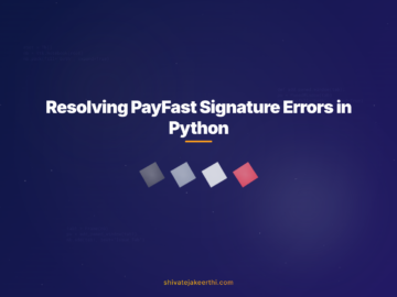 Resolving PayFast Signature Errors in Python