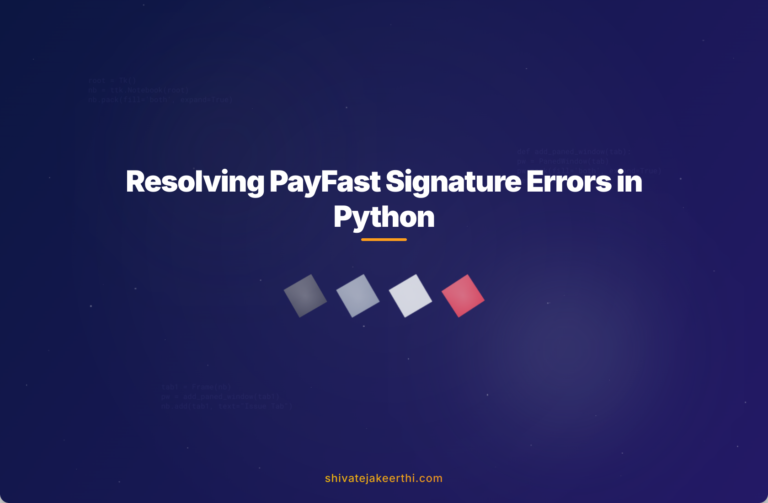 Resolving PayFast Signature Errors in Python