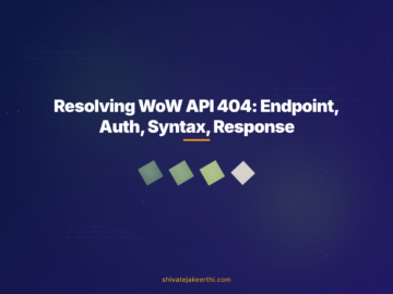 Resolving WoW API 404: Endpoint, Auth, Syntax, Response