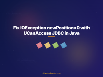 Fix IOException newPosition<0 with UCanAccess JDBC in Java