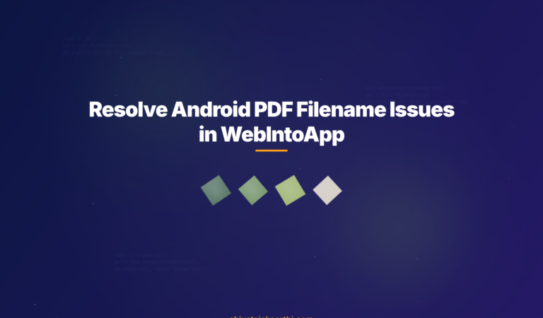 Fixing jsPDF PDF Download Issues on Android via WebIntoApp: Missing Filename and Invisible in Downloads