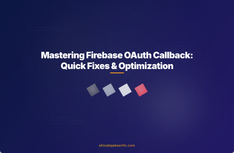 Mastering Firebase OAuth Callback: Quick Fixes & Optimization