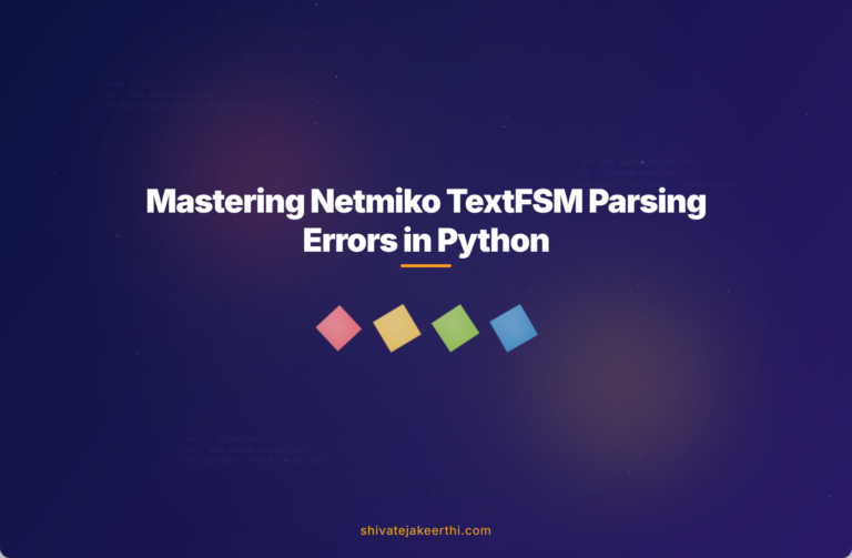 Mastering Netmiko TextFSM Parsing Errors in Python
