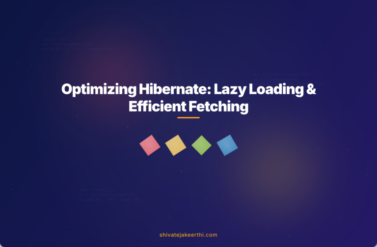Optimizing Hibernate: Lazy Loading & Efficient Fetching