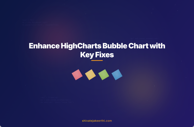 Enhance HighCharts Bubble Chart with Key Fixes
