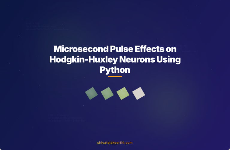 Microsecond Pulse Effects on Hodgkin-Huxley Neurons Using Python
