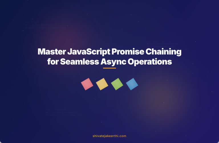 Master JavaScript Promise Chaining for Seamless Async Operations