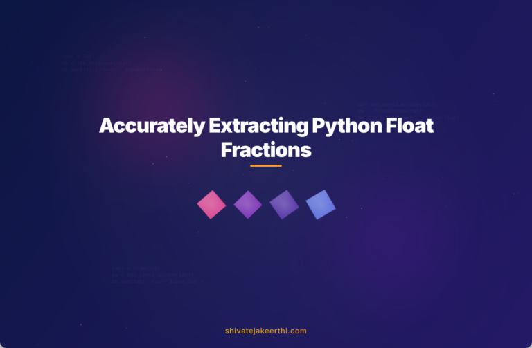Accurately Extracting Python Float Fractions