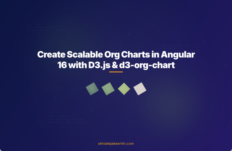 Create Scalable Org Charts in Angular 16 with D3.js & d3-org-chart