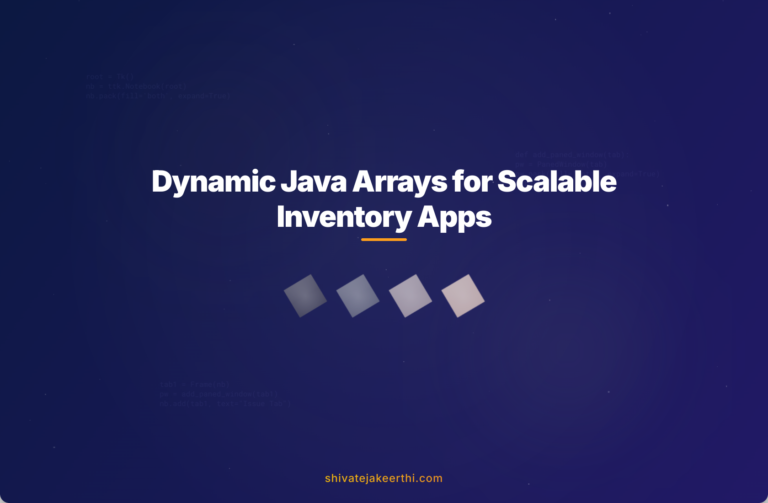 Dynamic Java Arrays for Scalable Inventory Apps