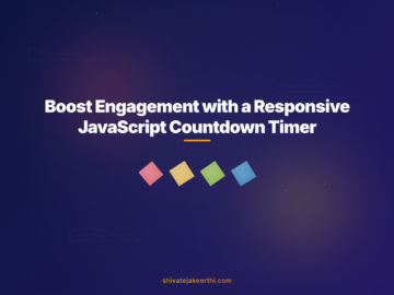 Boost Engagement with a Responsive JavaScript Countdown Timer