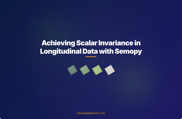 Achieving Scalar Invariance in Longitudinal Data with Semopy