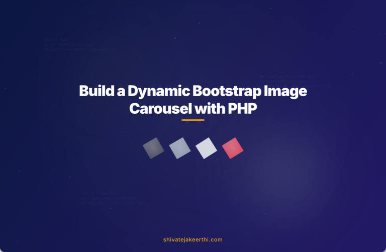 Build a Dynamic Bootstrap Image Carousel with PHP