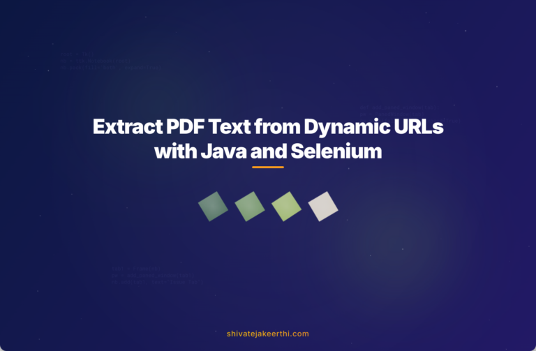 Extract PDF Text from Dynamic URLs with Java and Selenium