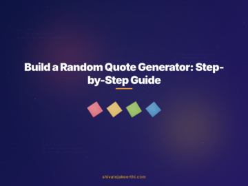 Build a Random Quote Generator: Step-by-Step Guide