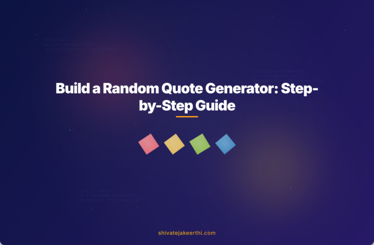 Build a Random Quote Generator: Step-by-Step Guide