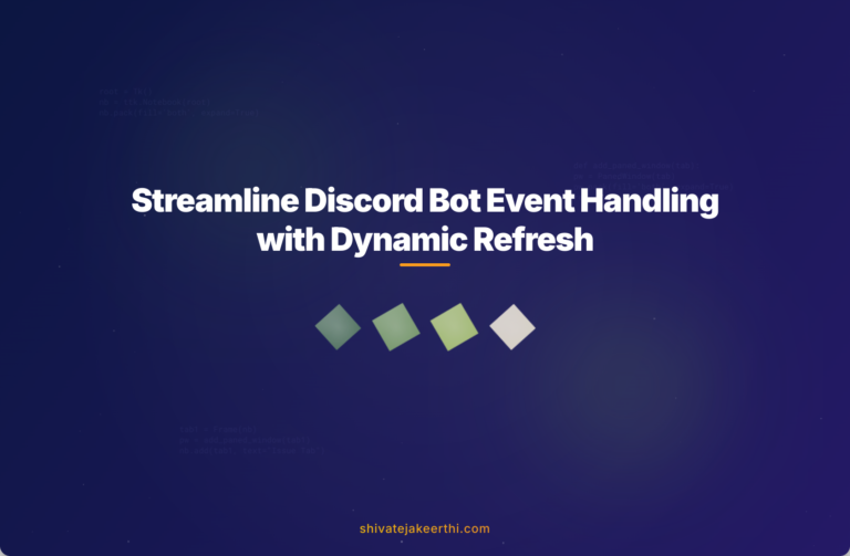 Streamline Discord Bot Event Handling with Dynamic Refresh