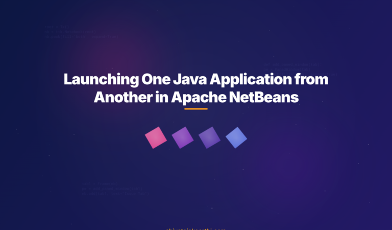 How to Run One Java Application from Another in Apache NetBeans How to Run One Java Application from Another in Apache NetBeans