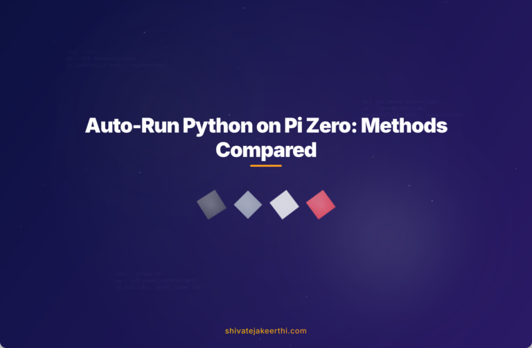Auto-Run Python on Pi Zero: Methods Compared
