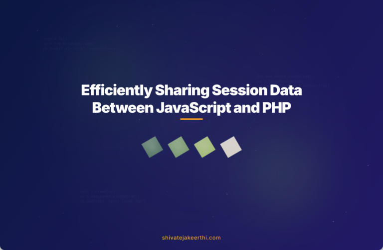 Efficiently Sharing Session Data Between JavaScript and PHP