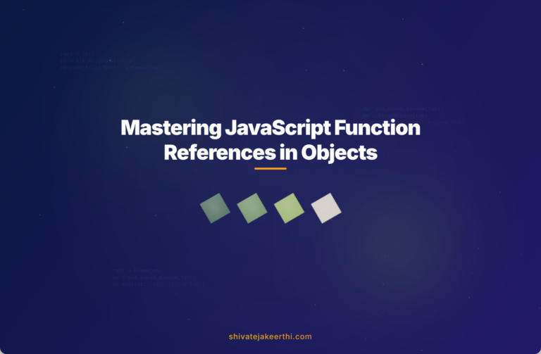 Mastering JavaScript Function References in Objects