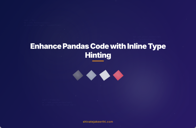 Enhance Pandas Code with Inline Type Hinting